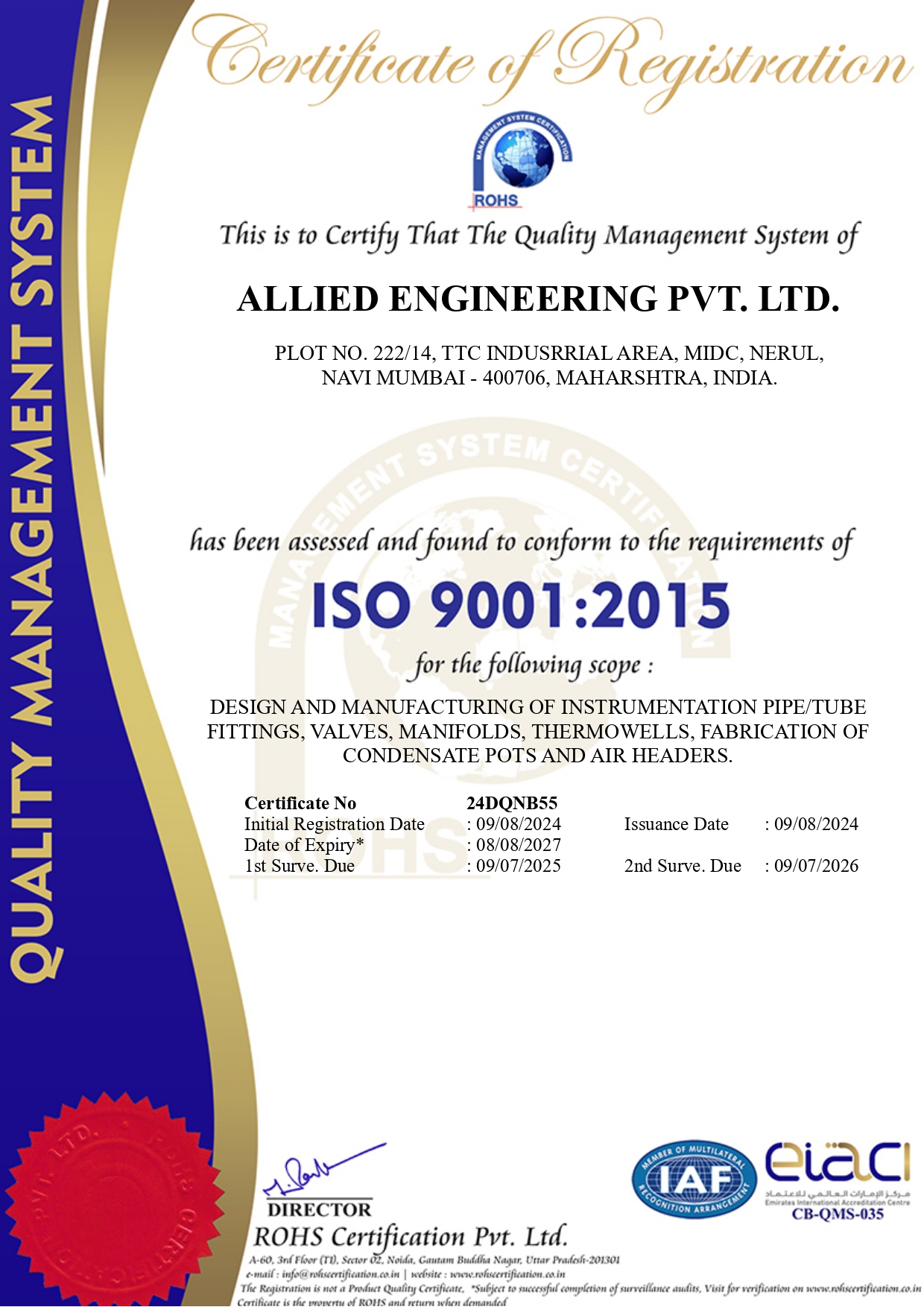 DNV CERTIFICATE